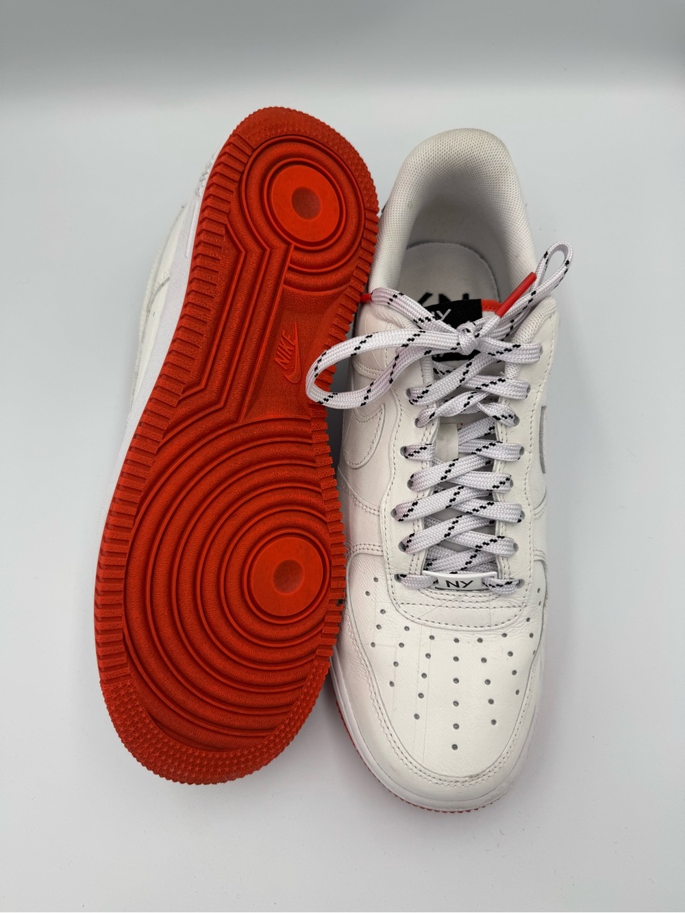 Nike Air Force 1 Low, NY vs NY pack, men’s size 8.5, women’s 10, black & orange - Picture 7 of 10